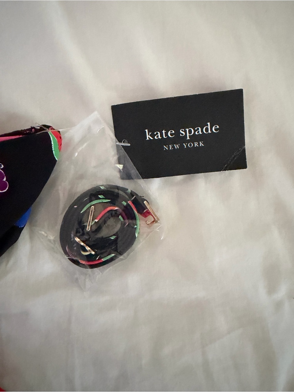 kate spade Black Bandeau size SMALL One-Piece Swimsuit with Bright Fruit Print - Picture 6 of 11